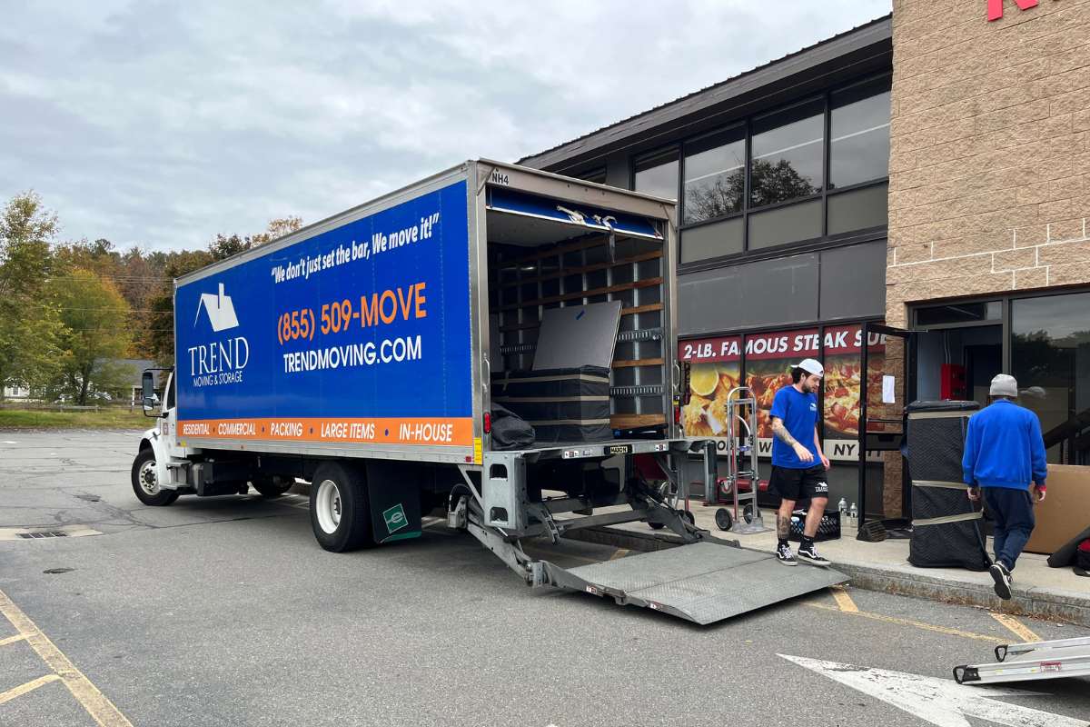 image of our windham nh moving company packing items into our truck